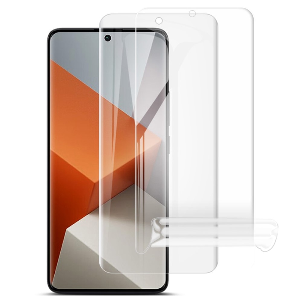 Protecteur d'écran complet hydrogel Xiaomi Redmi Note 13 Pro Plus (2 pièces)