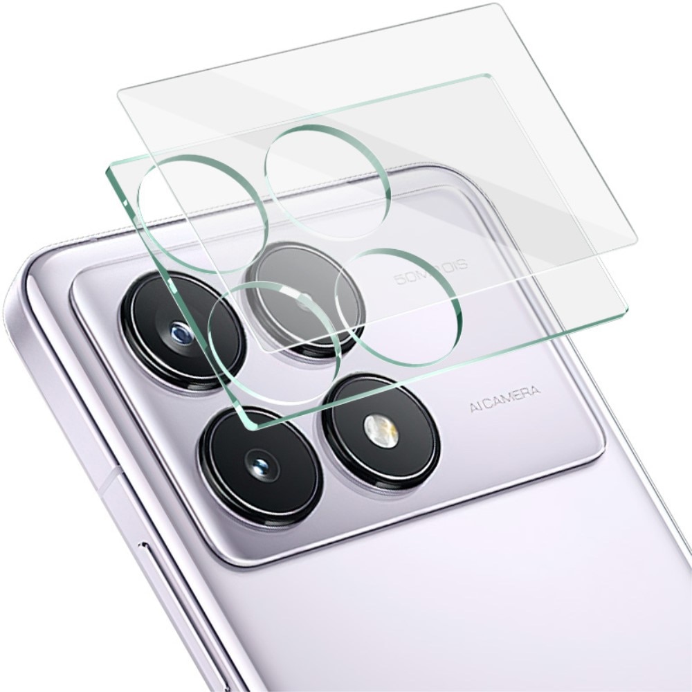 Protecteur de lentille en verre trempé 0,2 mm Xiaomi Poco X6 Pro, transparent