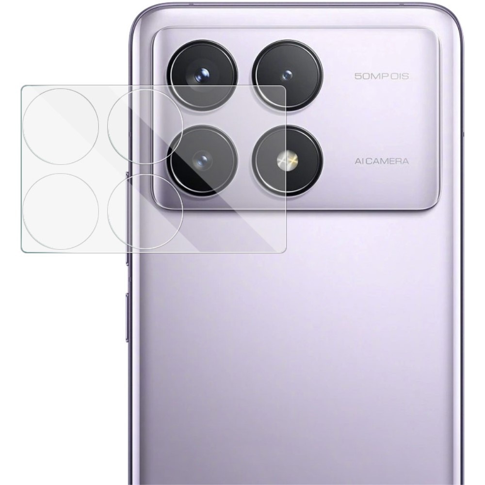 Protecteur de lentille en verre trempé 0,2 mm Xiaomi Poco X6 Pro, transparent