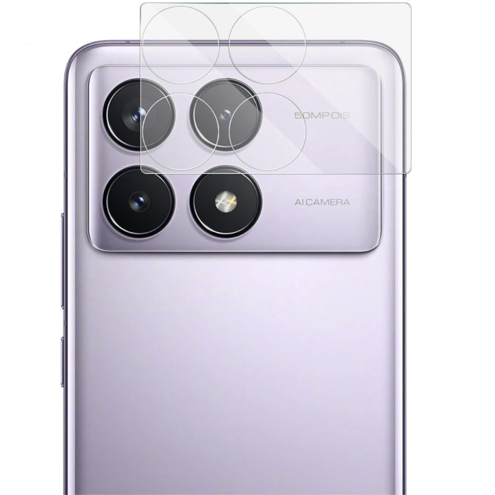 Protecteur de lentille en verre trempé 0,2 mm Xiaomi Poco X6 Pro, transparent