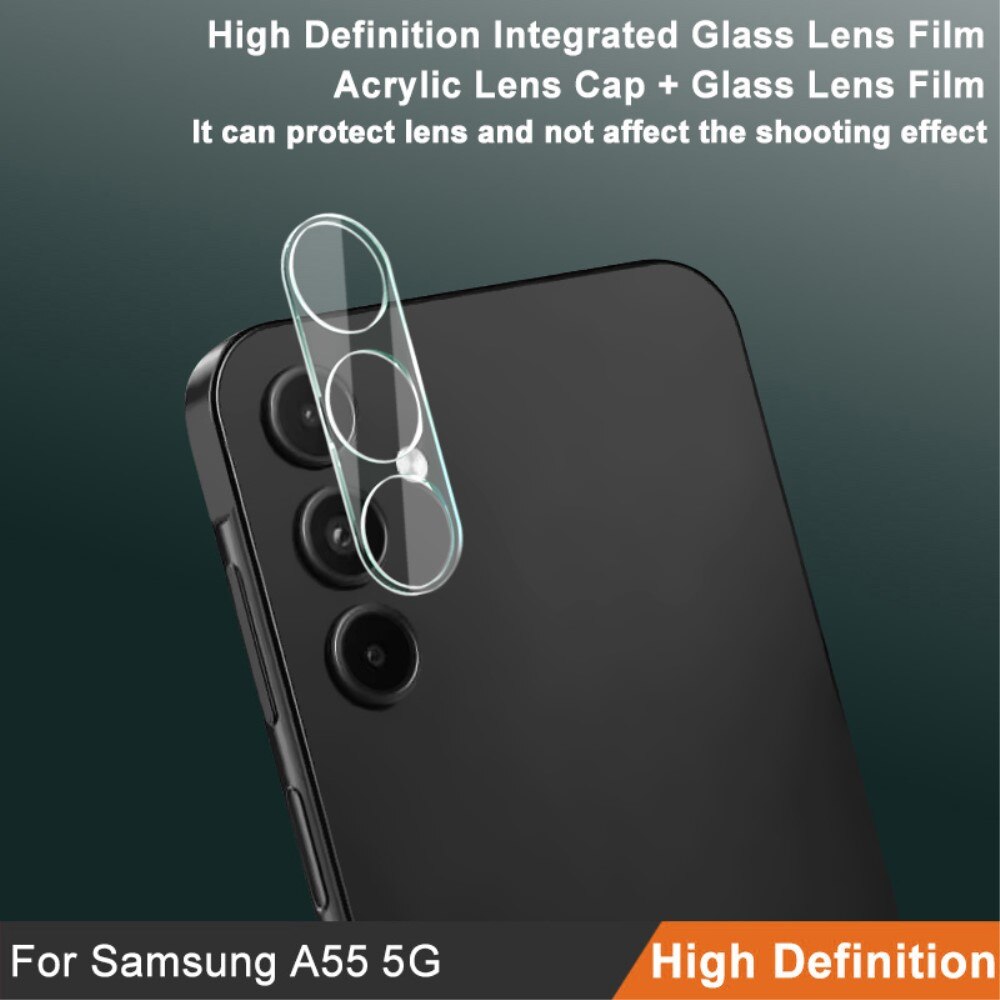 Protecteur de lentille en verre trempé 0,2 mm Samsung Galaxy A55, Transparent
