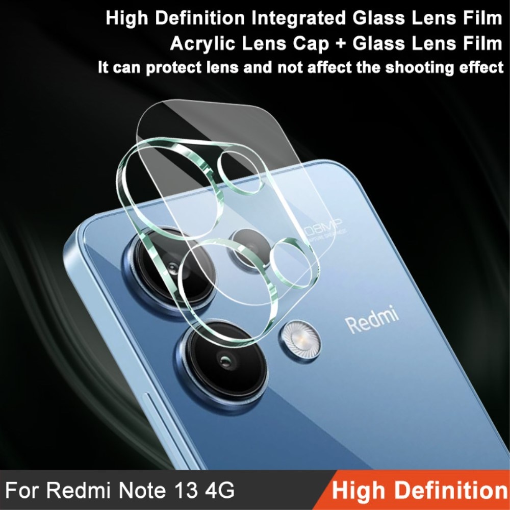 Protecteur de lentille en verre trempé 0,2 mm Xiaomi Redmi Note 13 4G, transparent