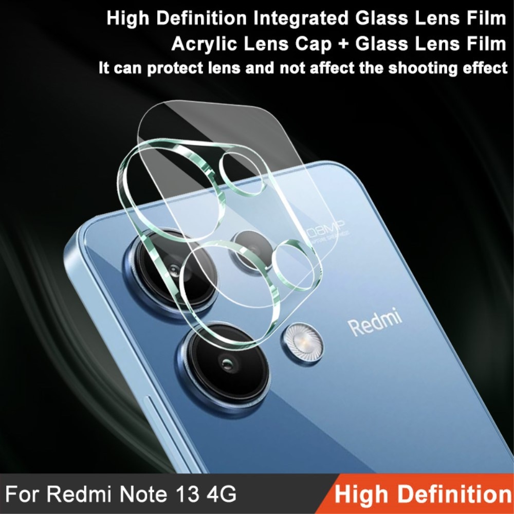 Protecteur de lentille en verre trempé 0,2 mm Xiaomi Redmi Note 13 4G, Transparent