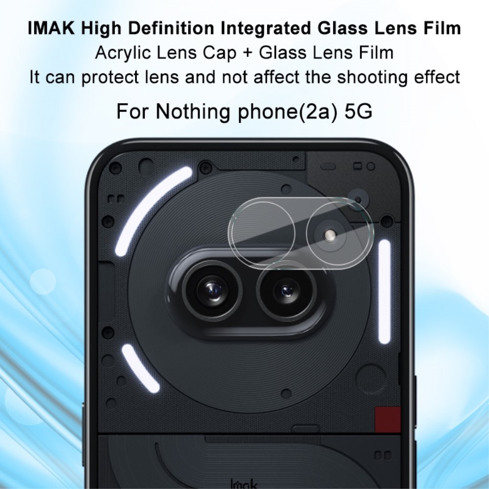 Protecteur de lentille en verre trempé 0,2 mm Nothing Phone 2a, Transparent