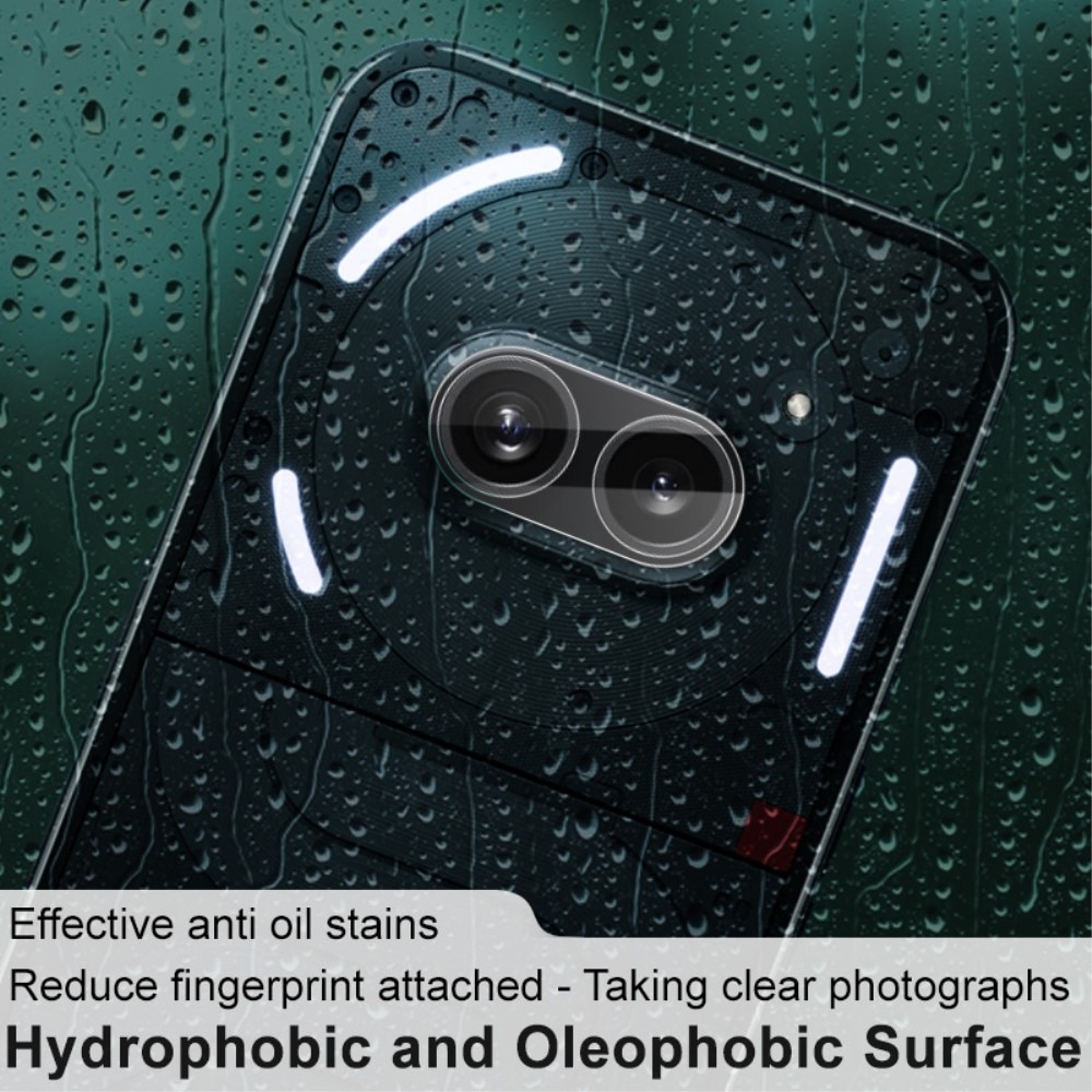 Protecteur de lentille en verre trempé 0,2 mm Nothing Phone 2a, Transparent