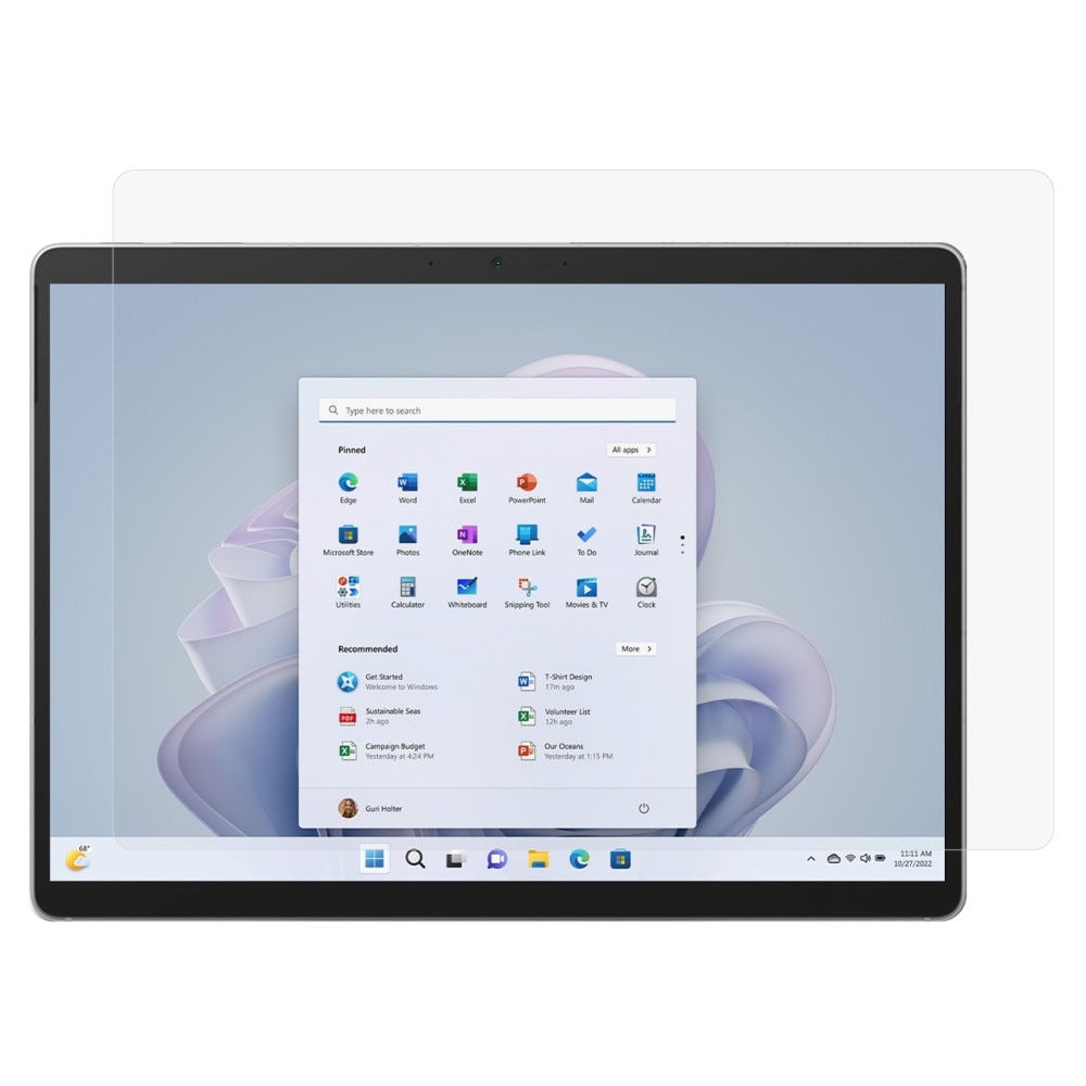 Protecteur d'écran Verre trempé Microsoft Surface Pro 11