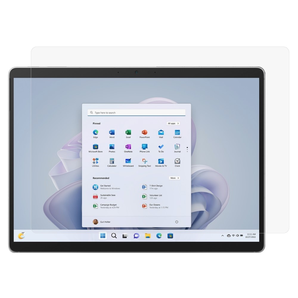 Protecteur d'écran Verre trempé Microsoft Surface Pro 10