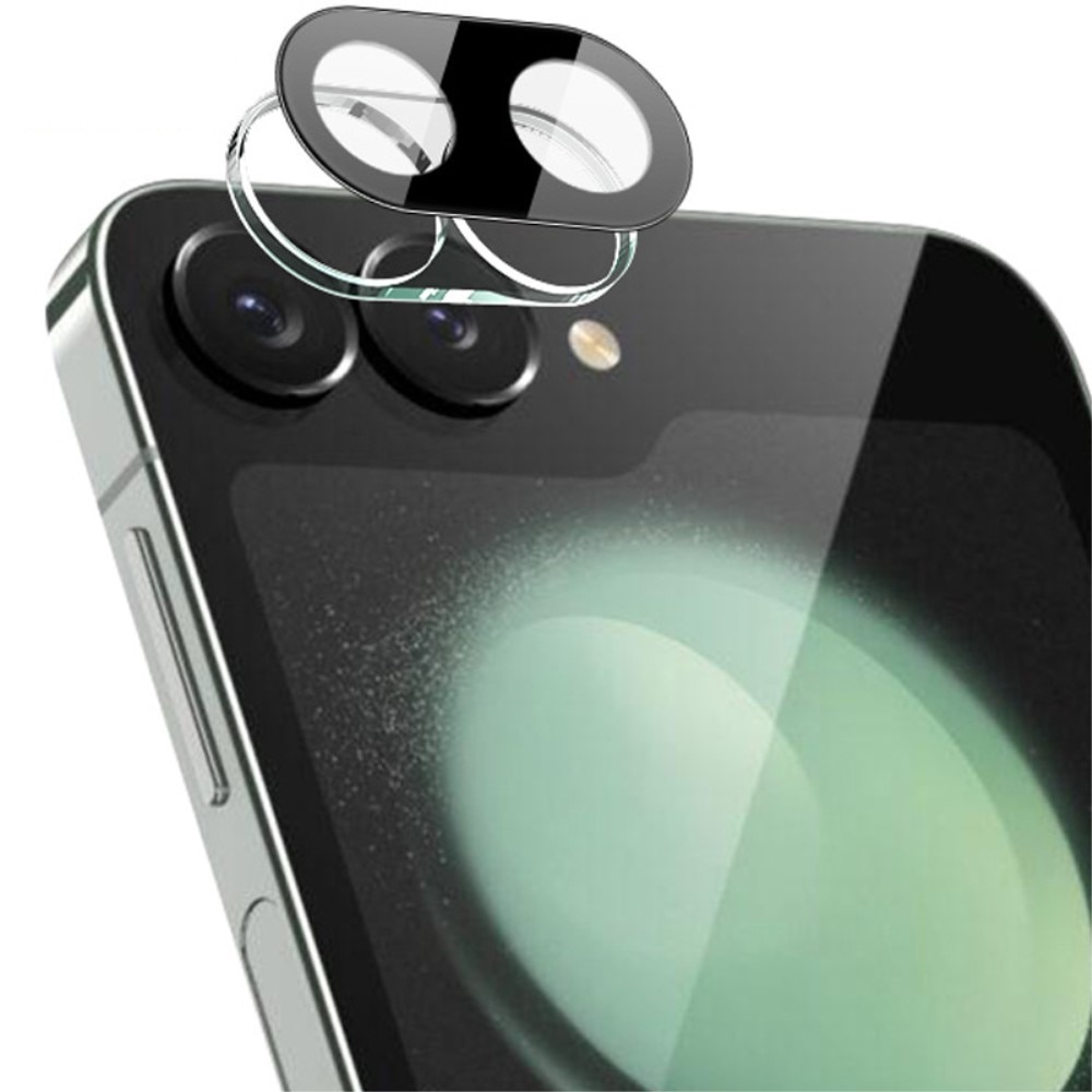 Protecteur de lentille en verre trempé 0,2 mm Samsung Galaxy Z Flip 6, noir