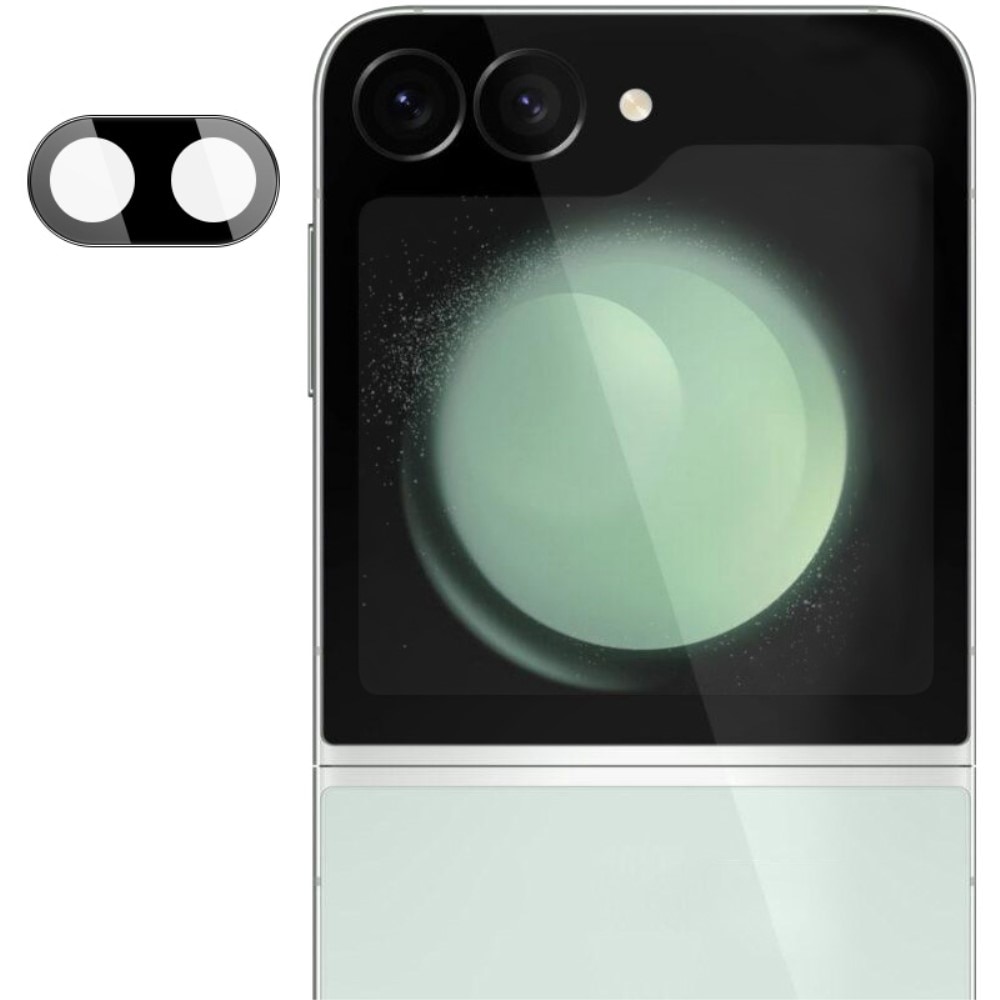 Protecteur de lentille en verre trempé 0,2 mm Samsung Galaxy Z Flip 6, noir