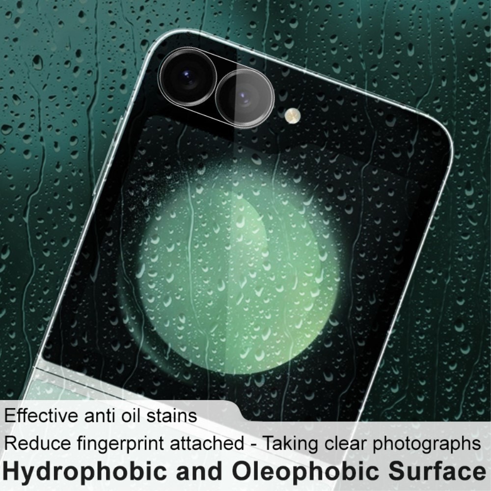 Protecteur de lentille en verre trempé 0,2 mm Samsung Galaxy Z Flip 6, Transparent