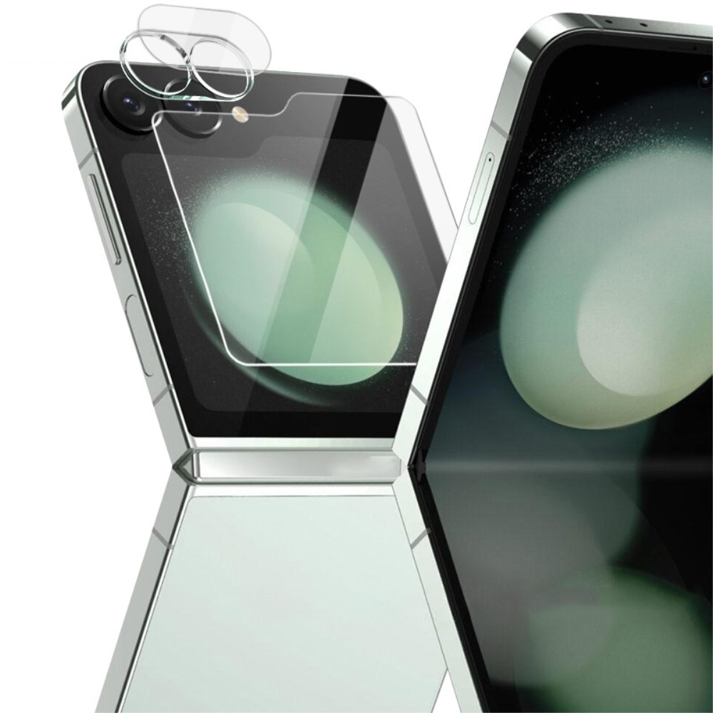 Protecteur d'objectif + Protection d'écran arriere en verre trempé Samsung Galaxy Z Flip 6,
