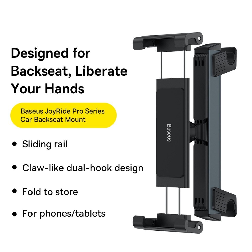 Support de tablette pour appui-tête de voiture, noir