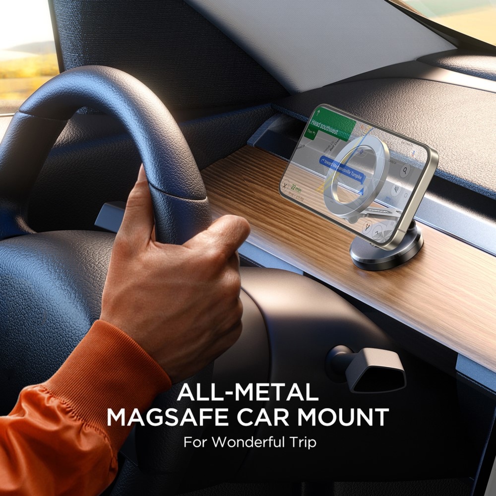 JR-ZS403 Magnetic MagSafe Foldable Car Mount Holder, noir