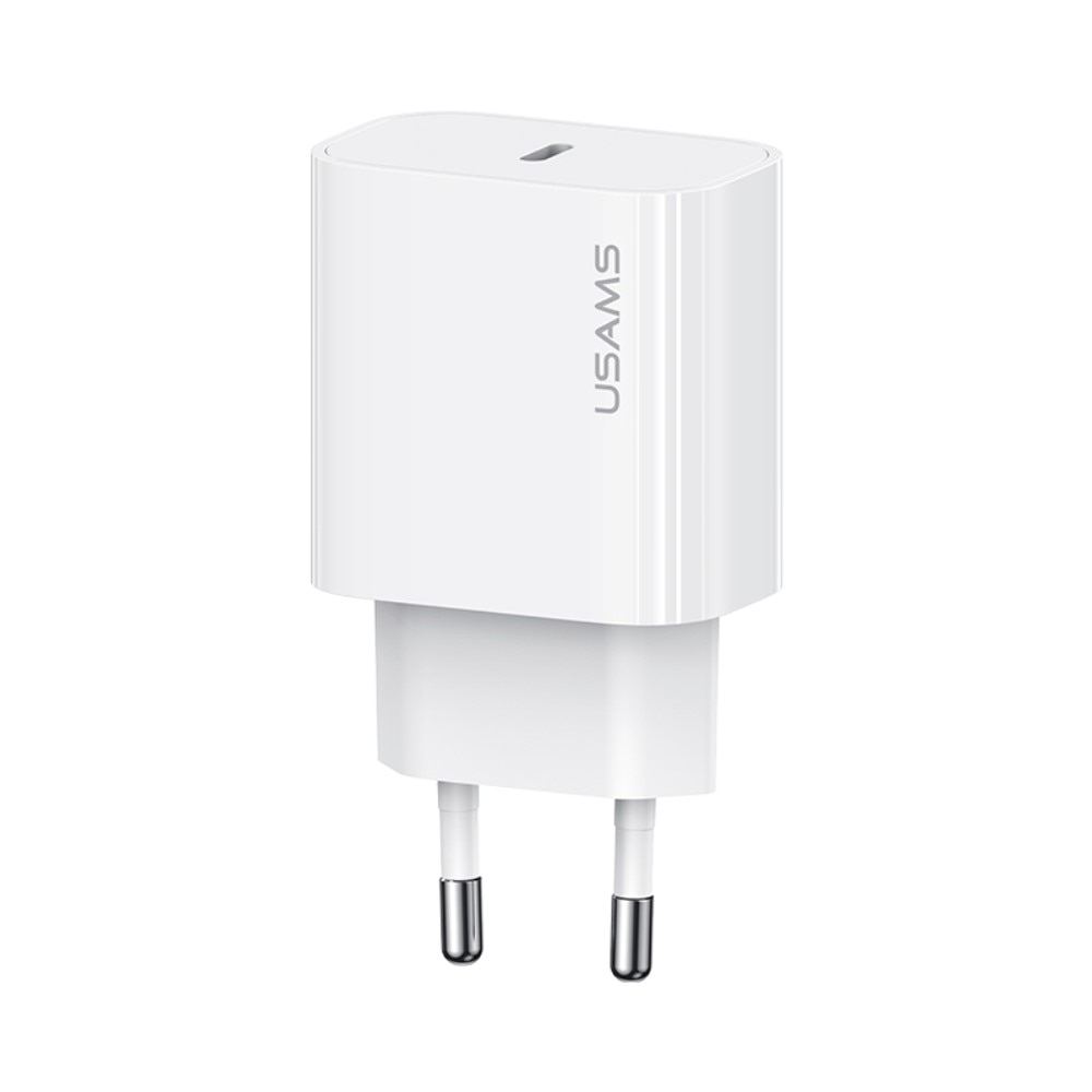 Chargeur Mural USB-C 20W, blanc