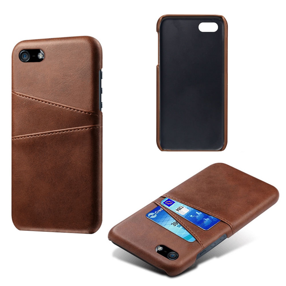 Coque Card Slots iPhone 16e, Marron