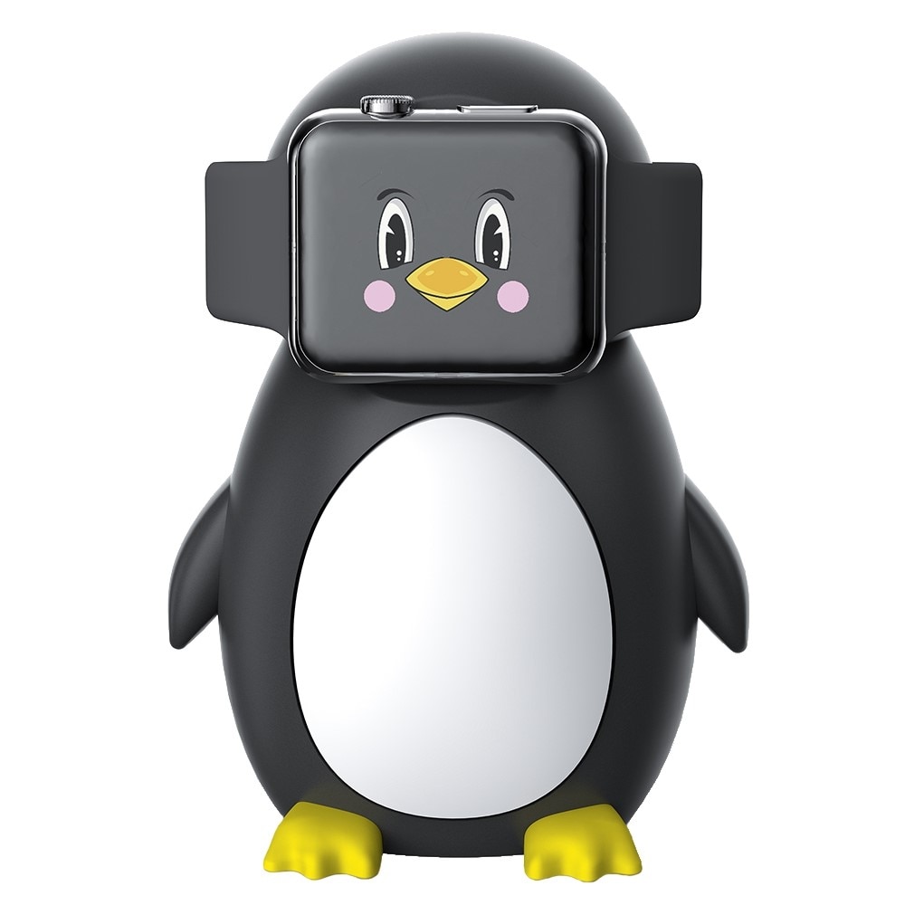 Support de Charge Apple Watch, pingouin noir