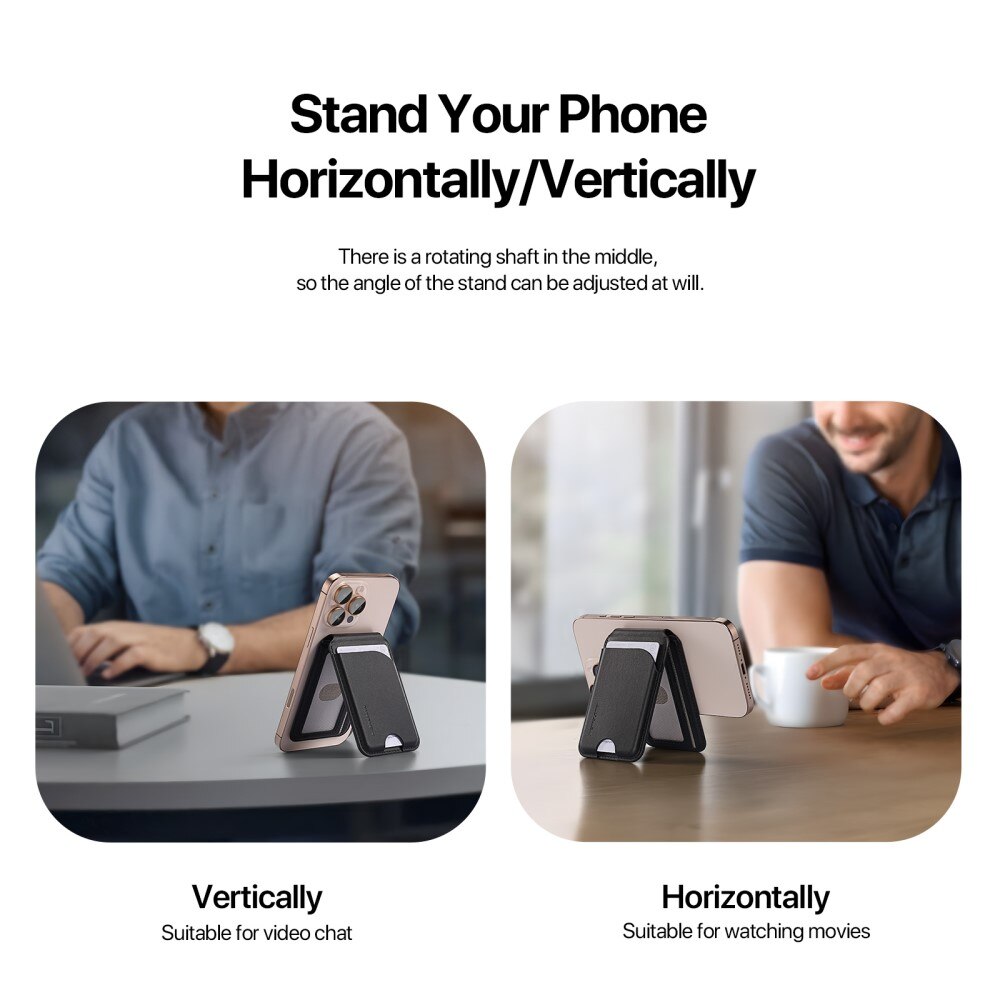 Neva Magnetic Wallet Stand Black