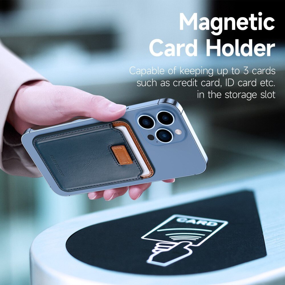 Magnetic Card Holder MagSafe Blue