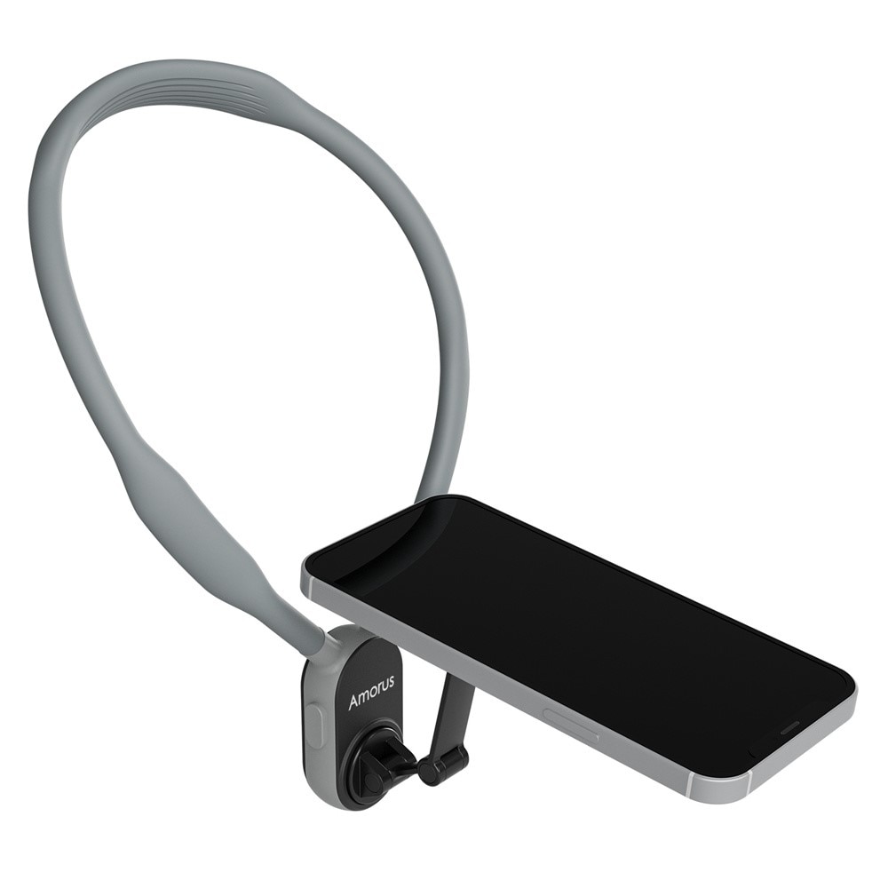 Support de mobile universel MagSafe avec bande de nuque renforcée, gris