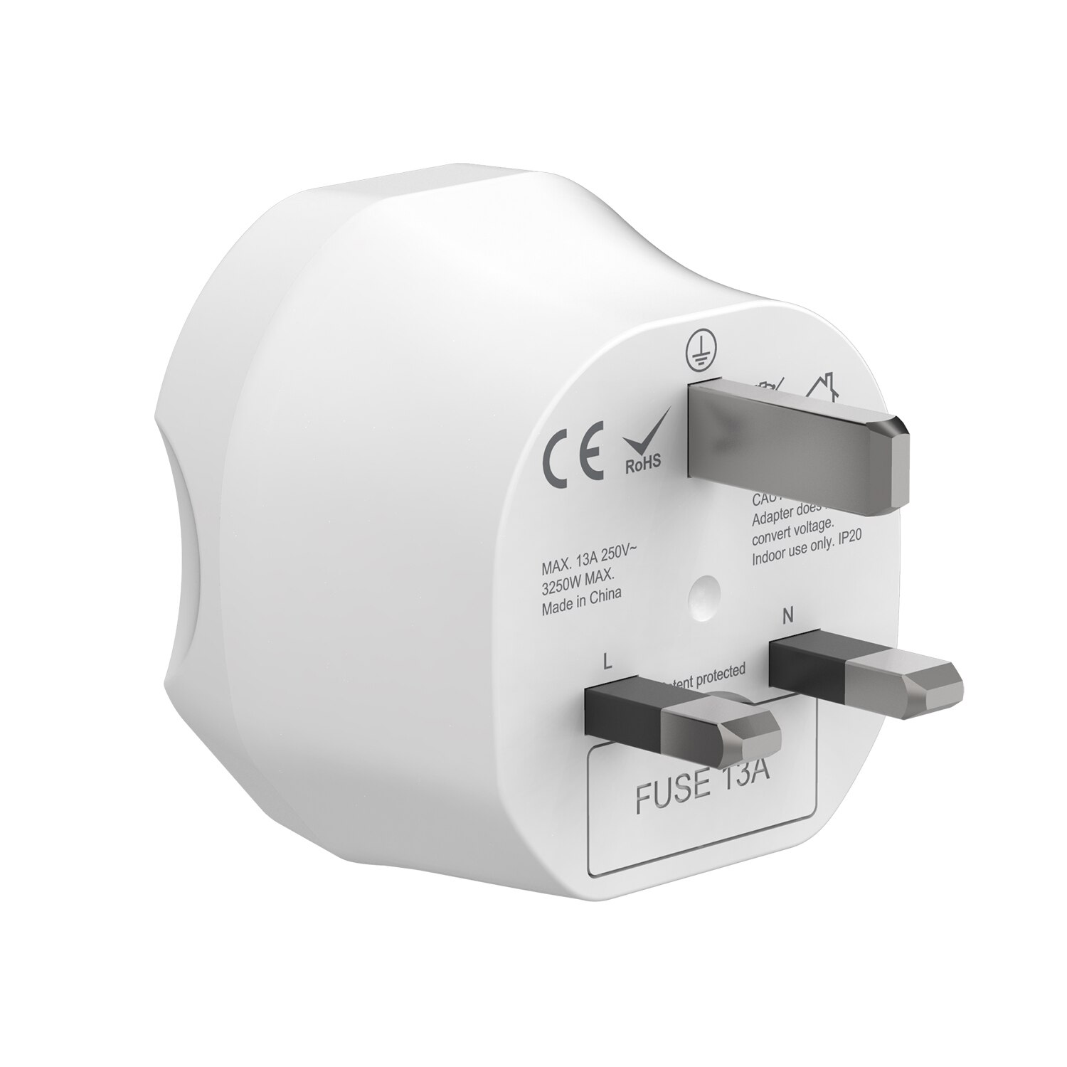 Adaptateur de voyage Europe vers Royaume-Uni (2 pièces)