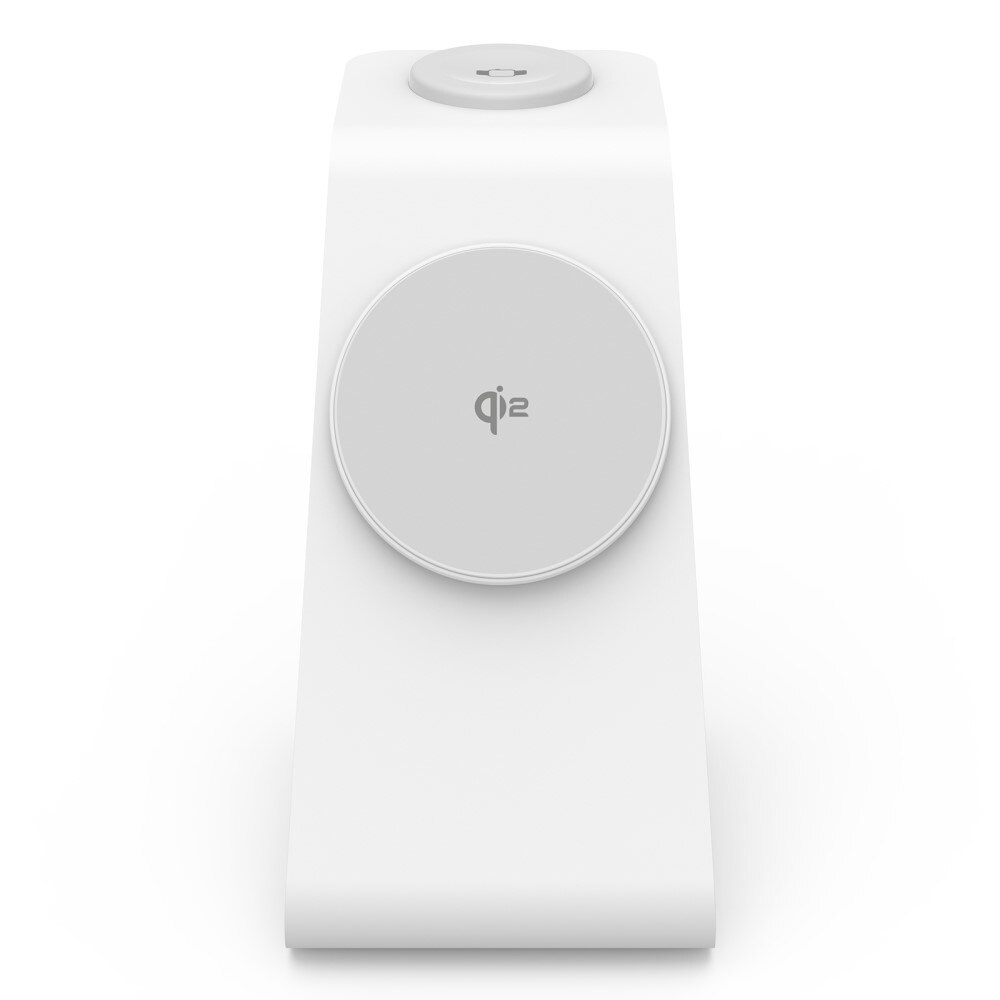 Modern 3-en-1 Qi2 Station de Charge Magnétique Sans Fil, blanc