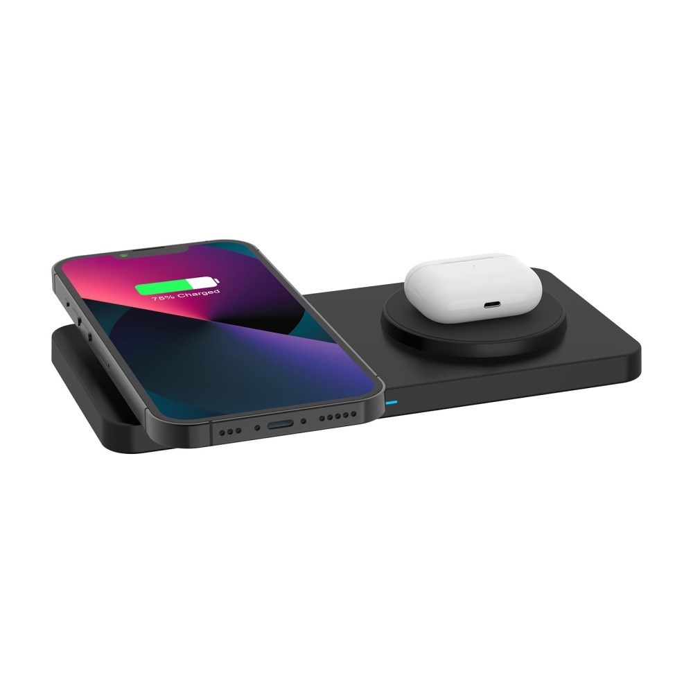 Station de Charge Sans Fil Magnétique 2-en-1 30W, noir