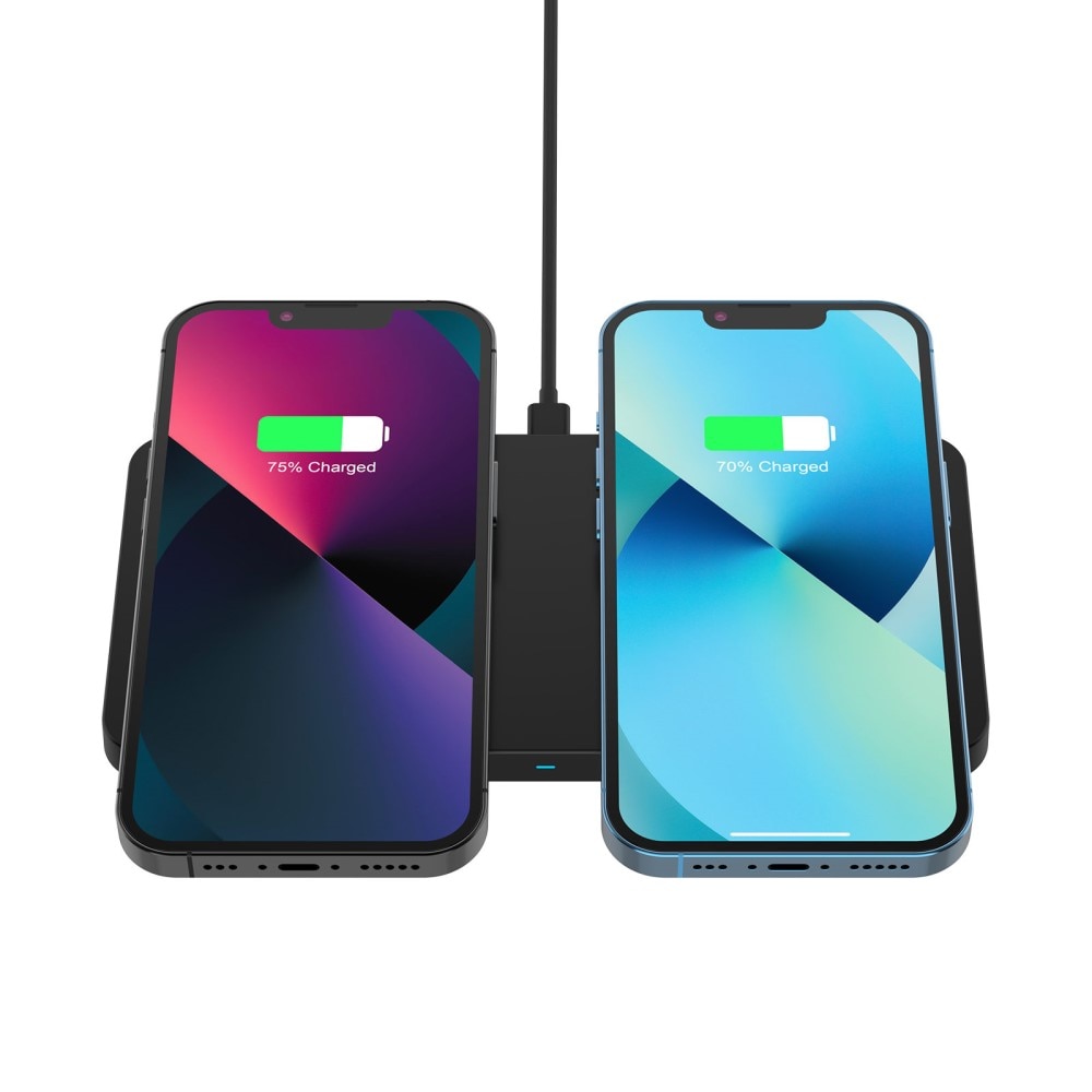 Station de Charge Sans Fil Magnétique 2-en-1 30W, noir