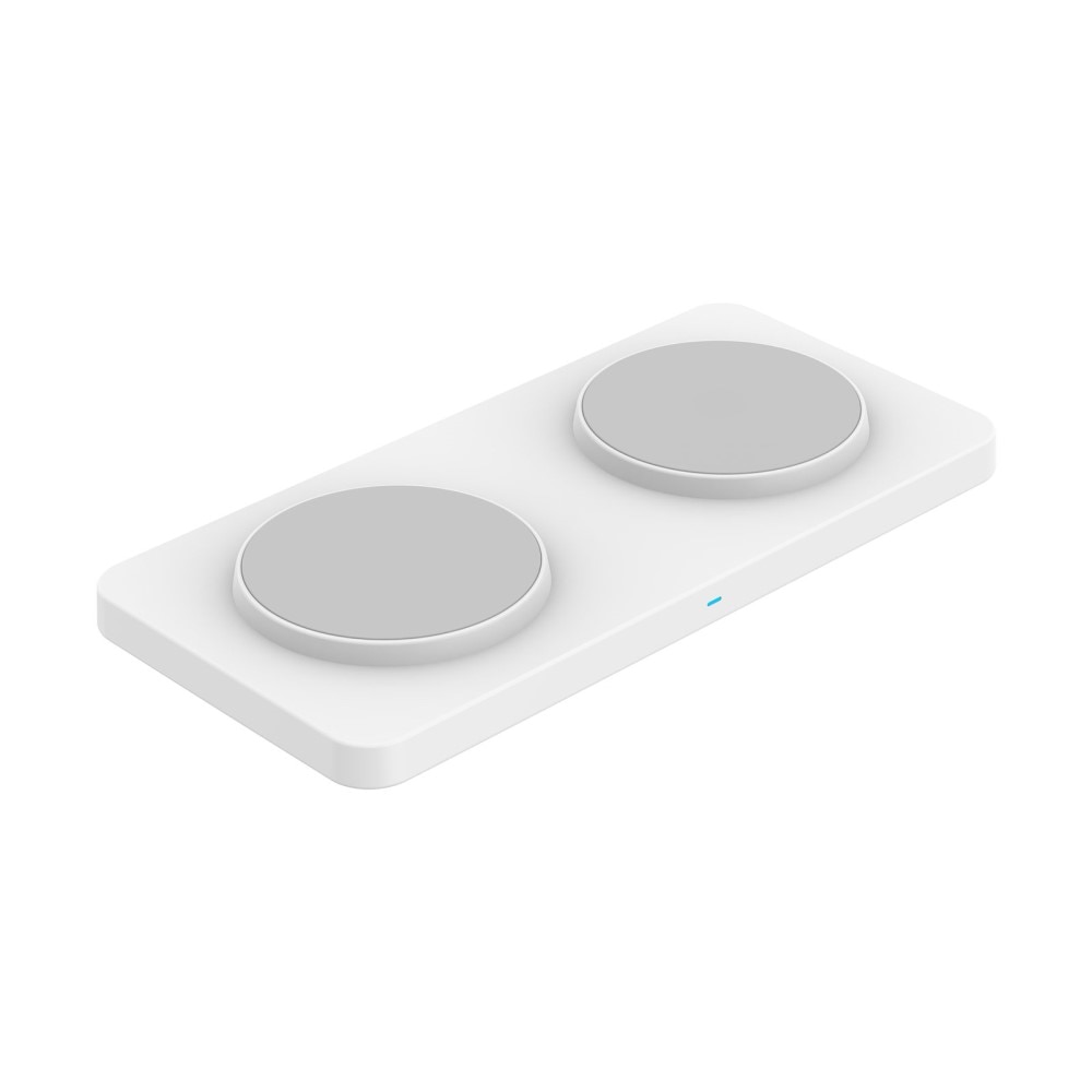 Station de Charge Sans Fil Magnétique 2-en-1 30W, Blanc