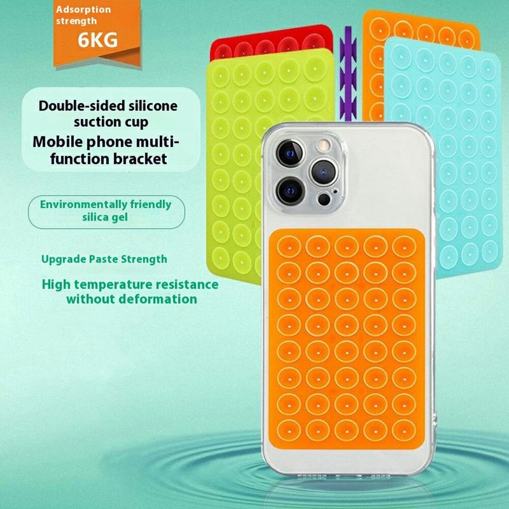 Support pour téléphone avec ventouses double face, blanc