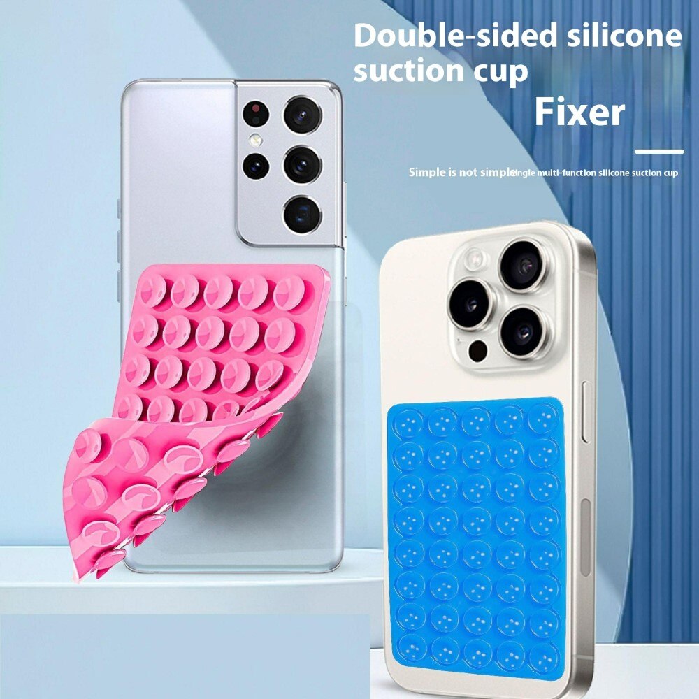 Support pour téléphone avec ventouses double face, Rose