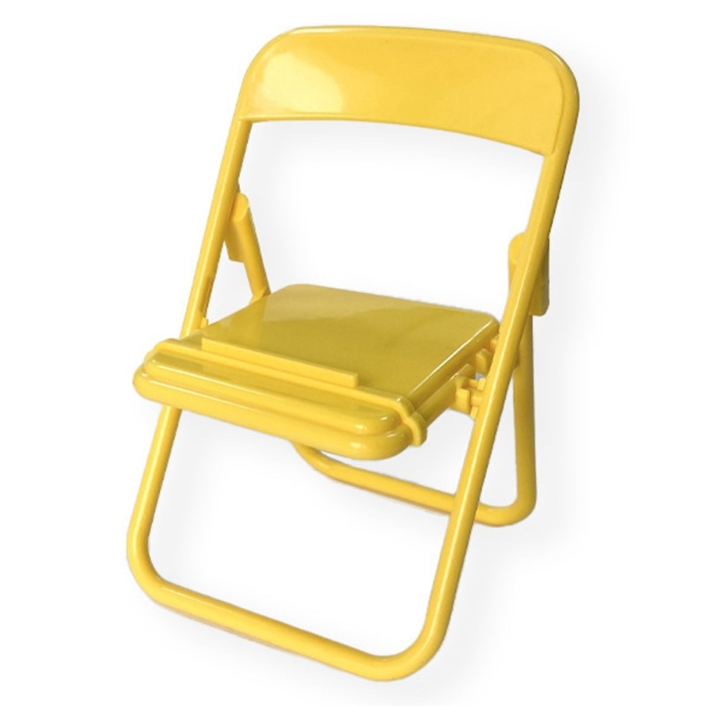 Chaise/support pour le mobile, jaune