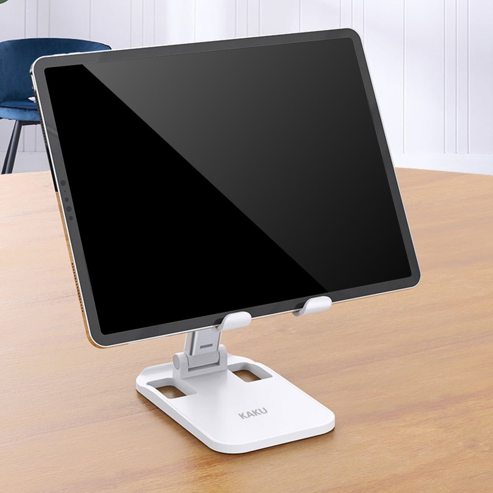 KSC-575 Support de table pliable pour téléphone portable/tablette, blanc