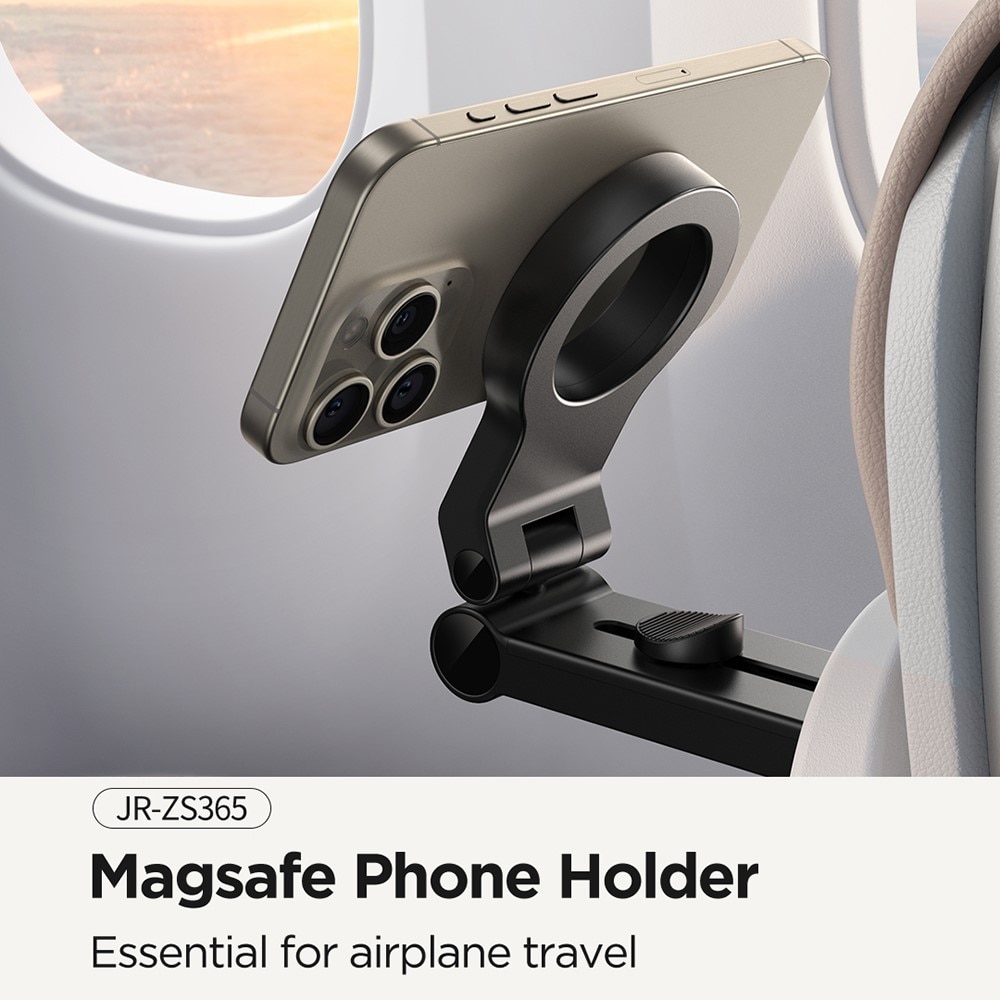 JR-ZS365 Universal MagSafe Travel Phone Holder, noir