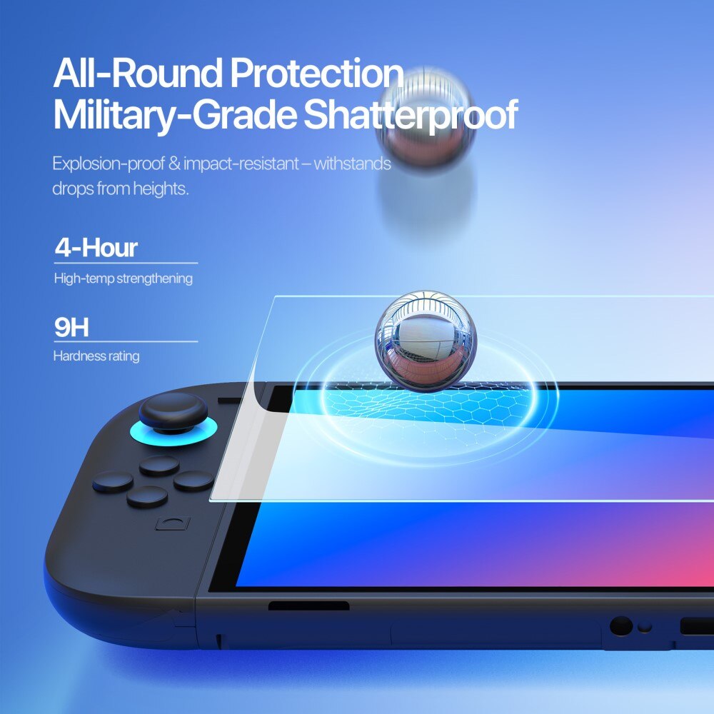 Protecteur d'écran complet verre trempé Nintendo Switch 2