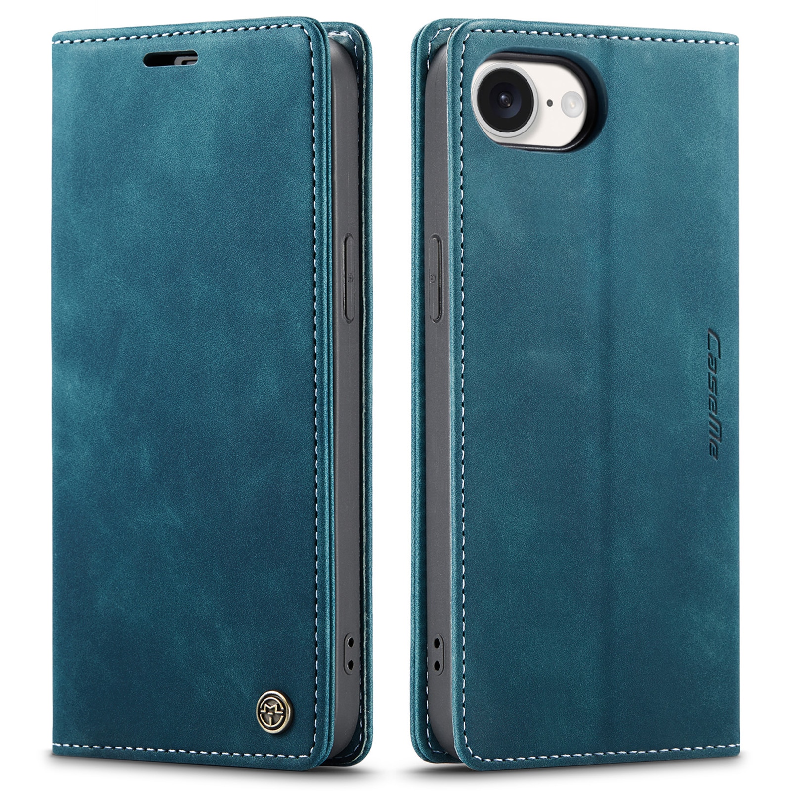 Étui portefeuille mince iPhone 16e, Bleu