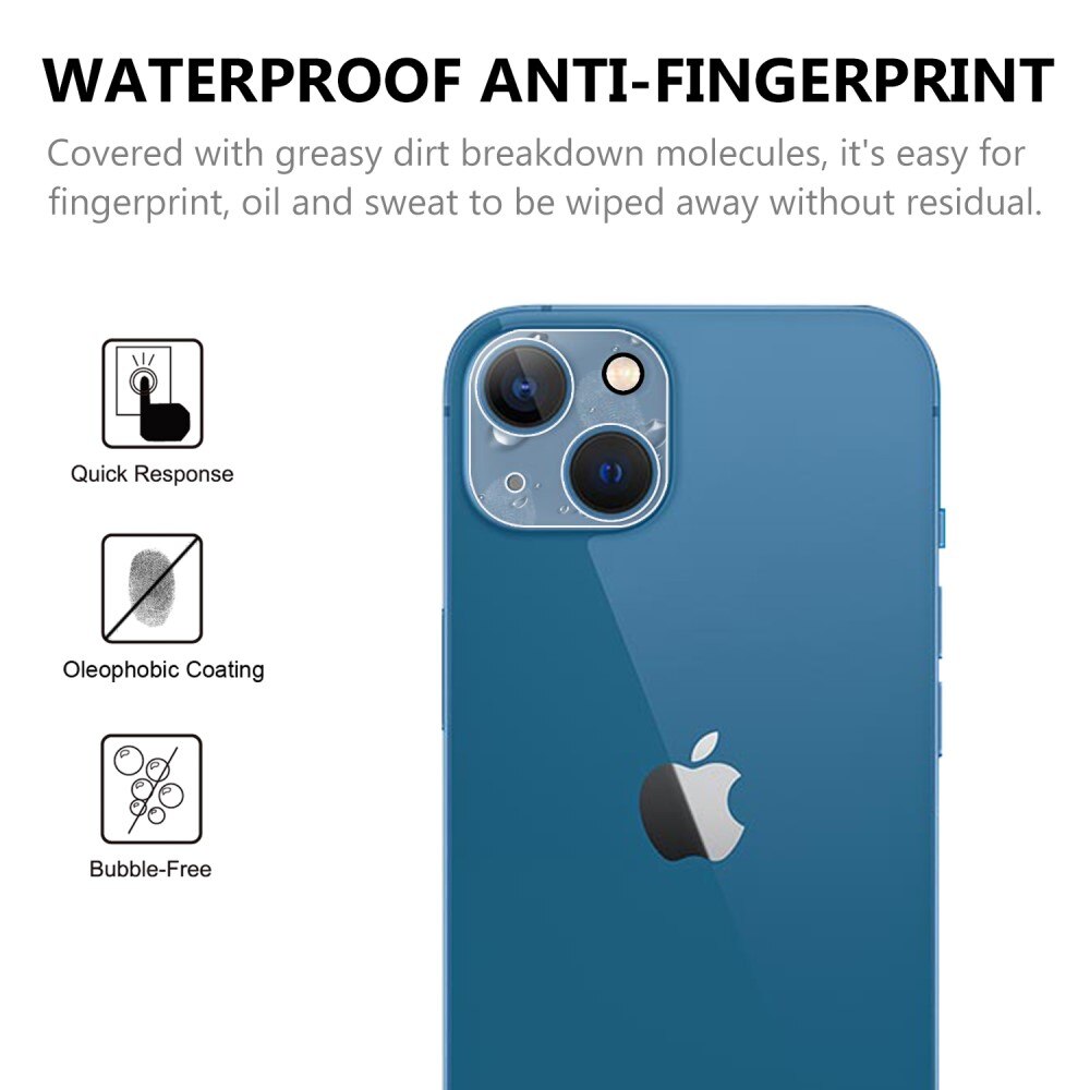 Protecteur d'objectif verre trempé iPhone 14 Transparent