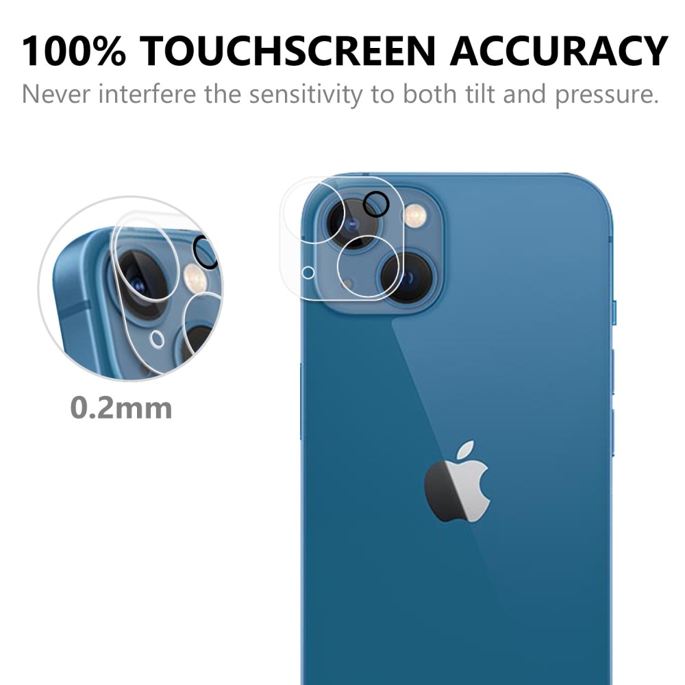 Protecteur d'objectif verre trempé iPhone 14 Transparent