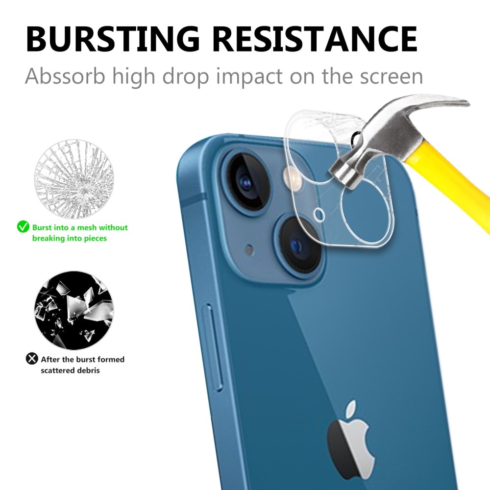 Protecteur d'objectif verre trempé iPhone 14 Plus Transparent