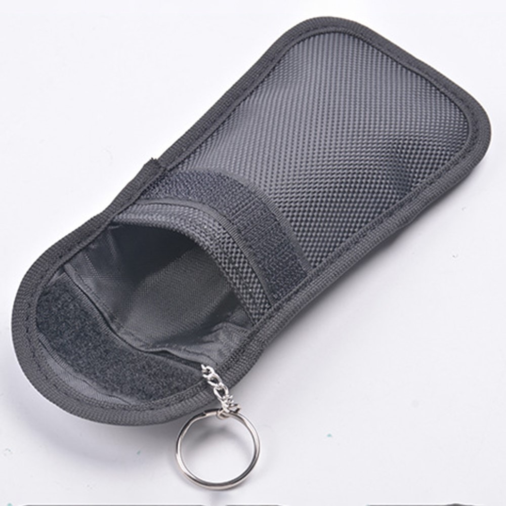 Etui pour clé de voiture avec protection RFID et porte-ceinture, style  fibre de carbone