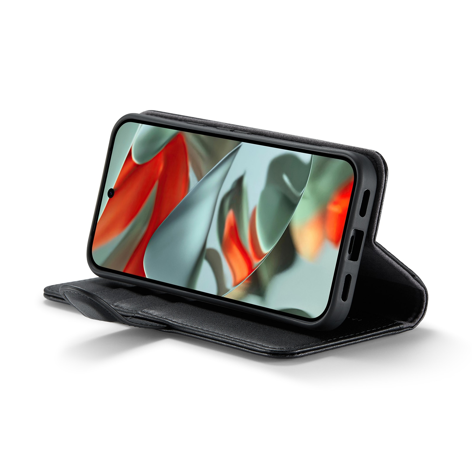 Étui en cuir veritable Google Pixel 10 Pro, Noir