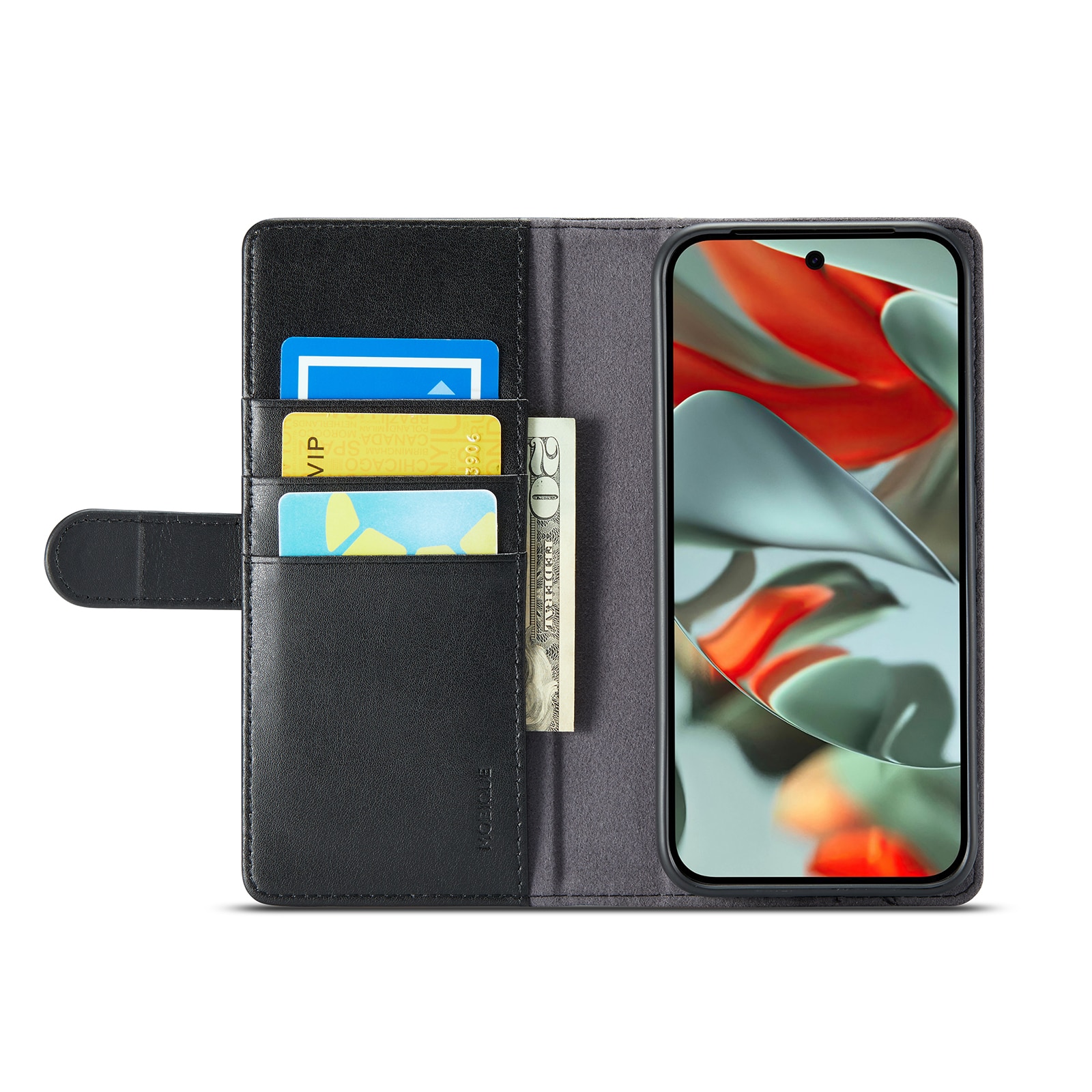 Étui en cuir veritable Google Pixel 10 Pro XL, Noir