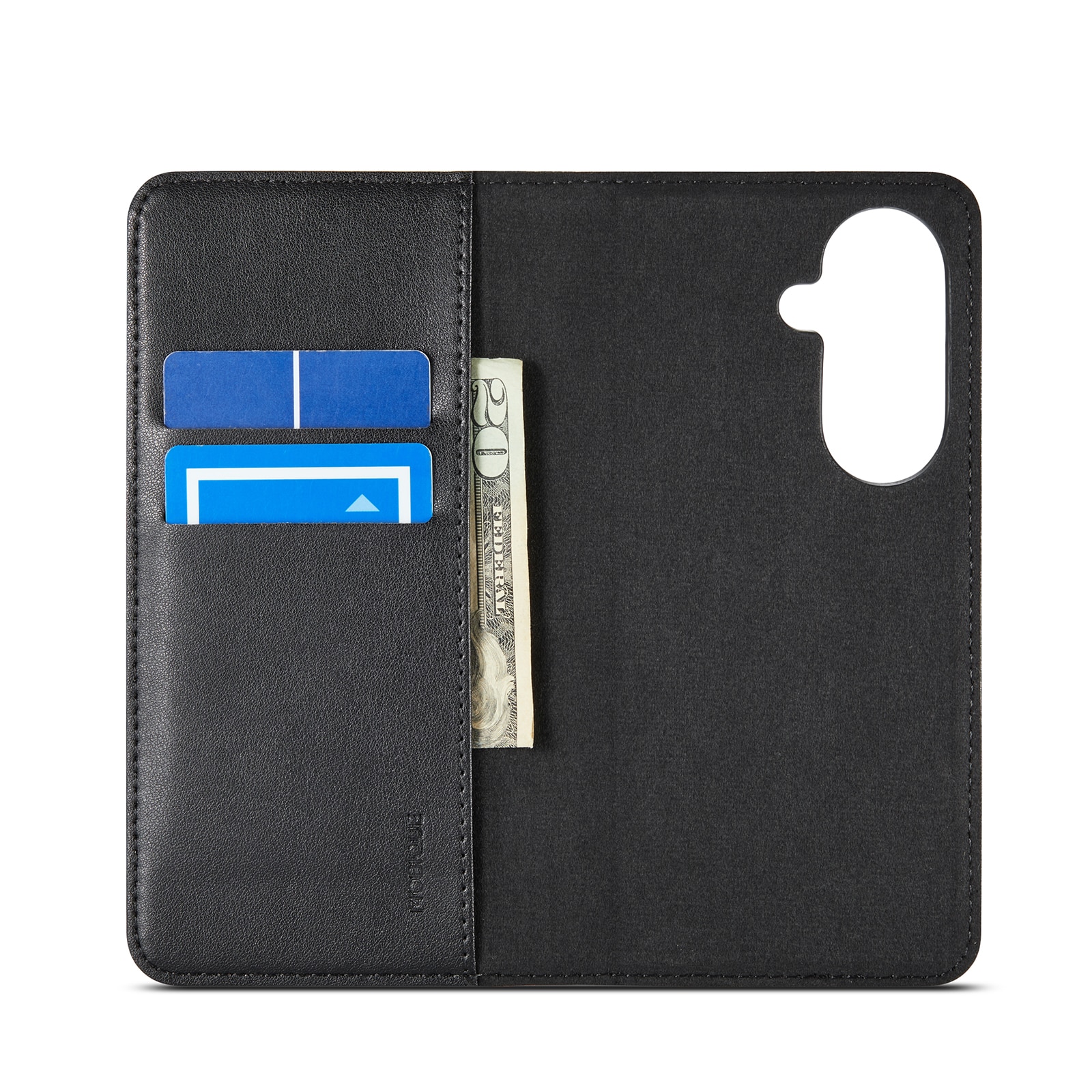 Étui en cuir veritable Samsung Galaxy Z Fold 7, Noir