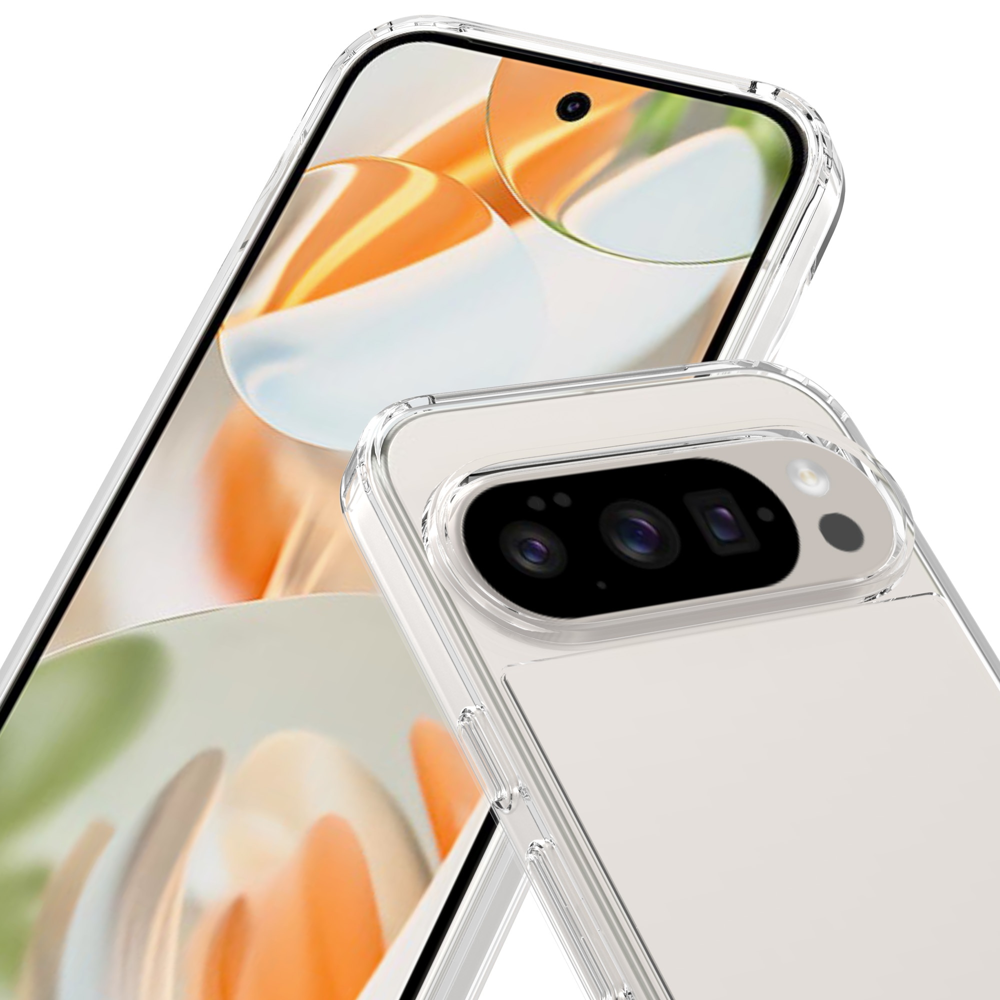 Coque hybride pour Google Pixel 10, Transparent