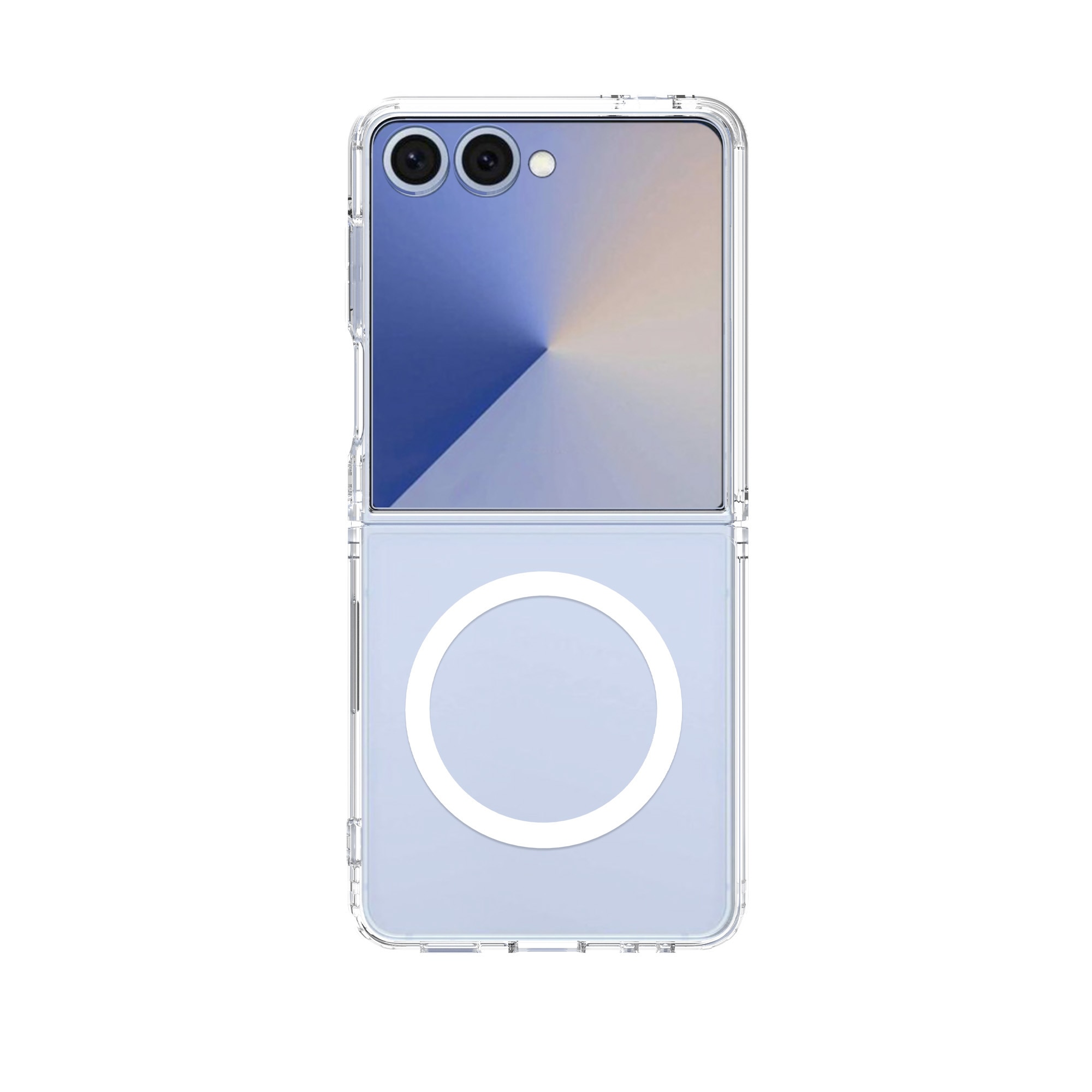 Coque hybride MagSafe Samsung Galaxy Z Flip 7 Transparent