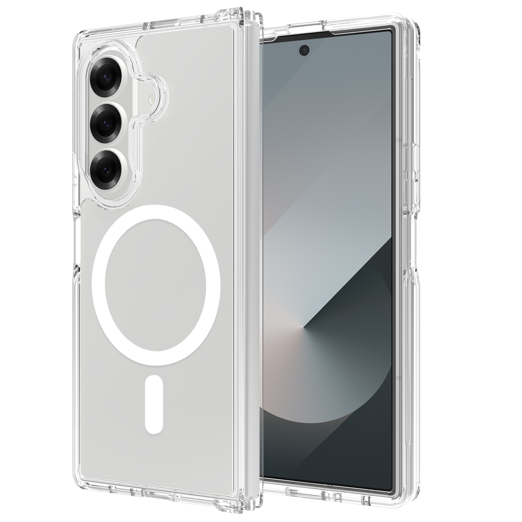 Coque hybride MagSafe Samsung Galaxy Z Fold 7 Transparent
