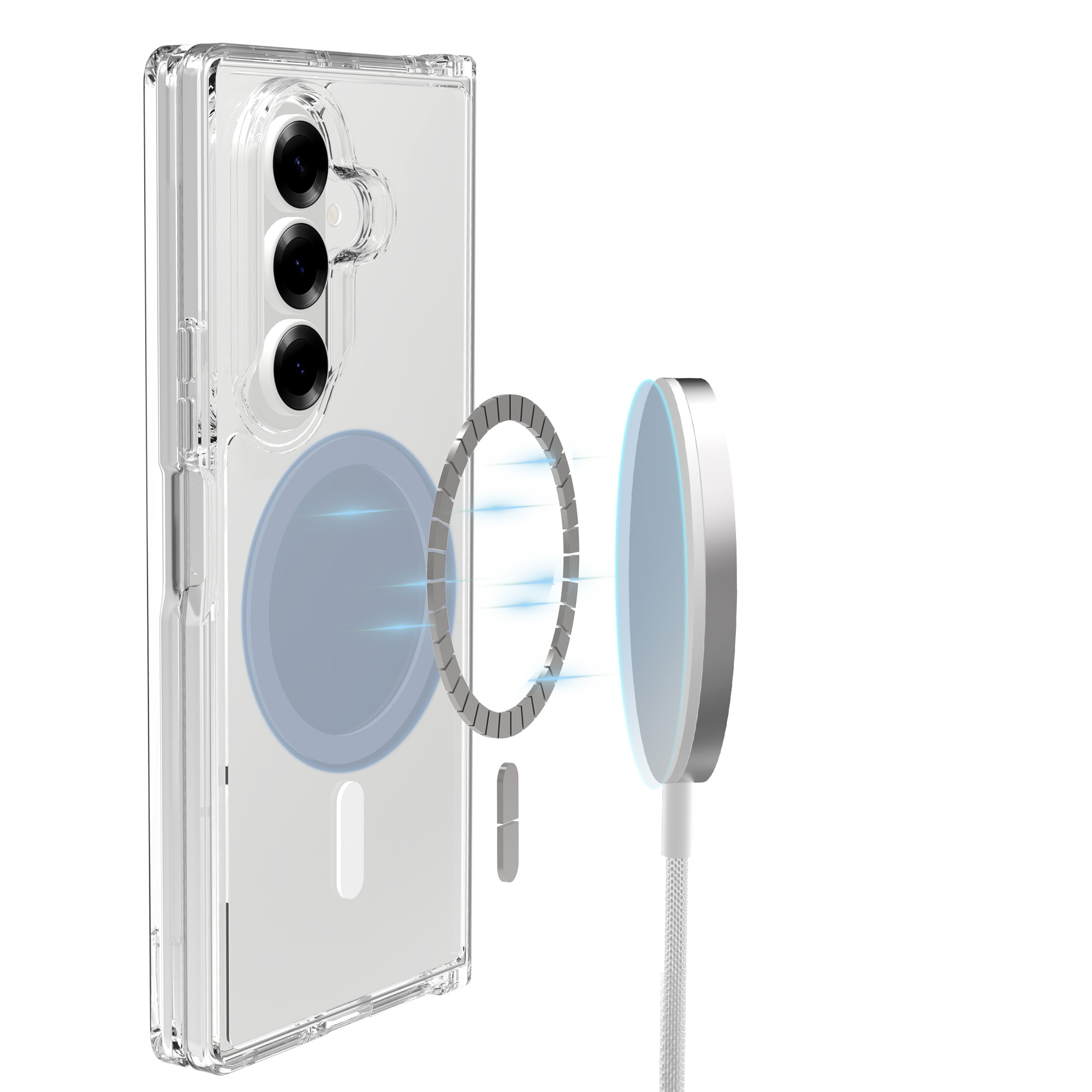 Coque hybride MagSafe Samsung Galaxy Z Fold 7 Transparent