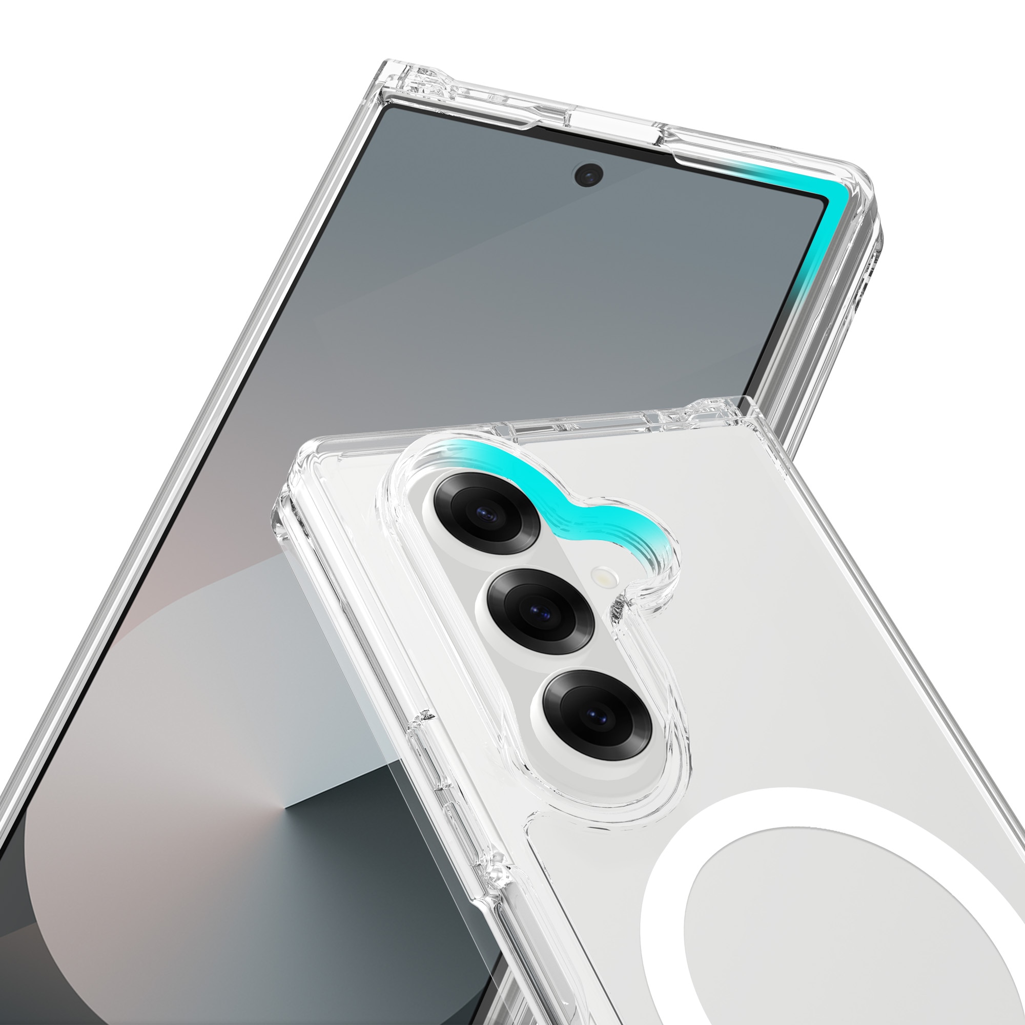 Coque hybride MagSafe Samsung Galaxy Z Fold 7 Transparent