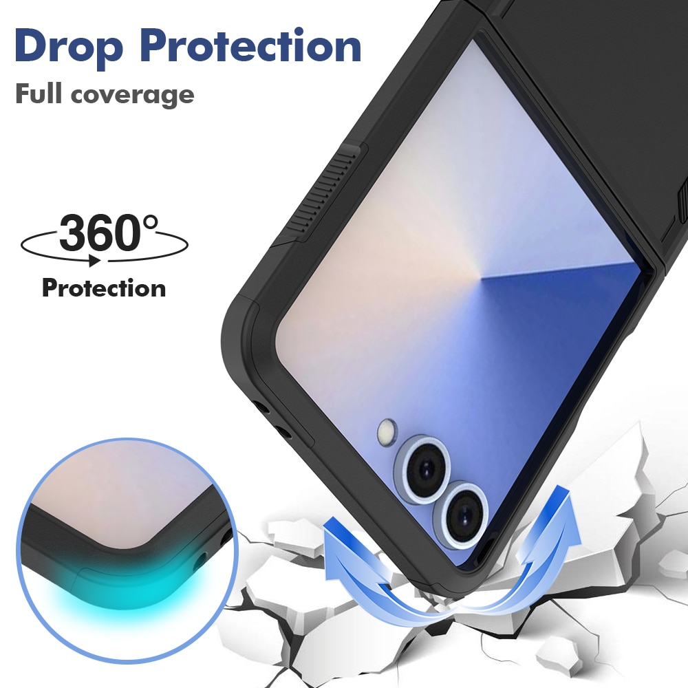 Coque hybride Off-road Samsung Galaxy Z Flip 7, Noir