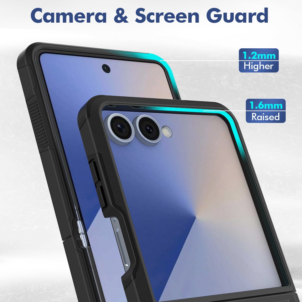 Coque hybride Off-road Samsung Galaxy Z Flip 7, Noir