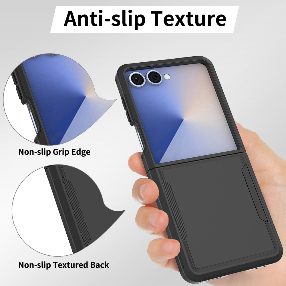 Coque hybride Off-road Samsung Galaxy Z Flip 7, Noir